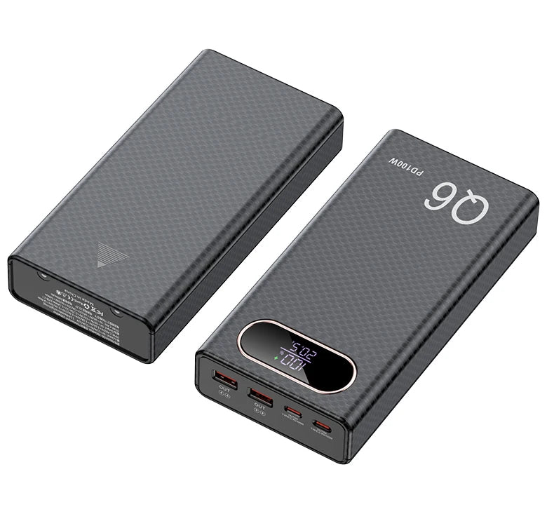 PD100W Fast Charging Power Bank DIY Kit 20V 5A 6x 21700 Battery Pack Portable Customizable No Soldering Easy Assemble