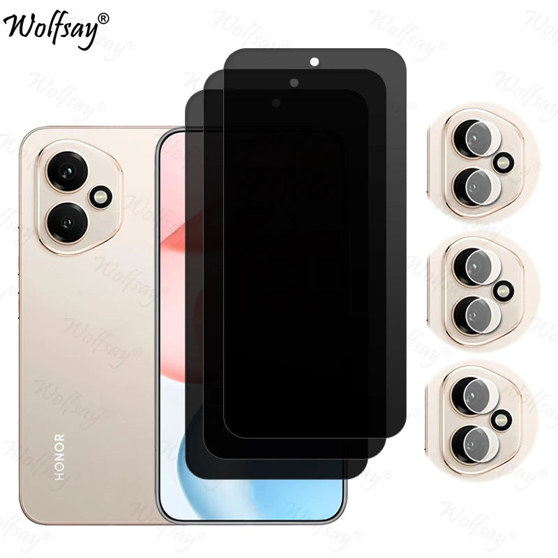 Privacy Screen Protector For Honor 400 Anti-Spy Tempered Glass For Honor 400 Camera Len Film Glass For Honor 400 Glass 6.55 inch