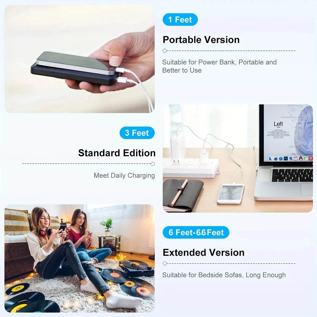 Fast Charging For iPhone Usb Cable 14 13 12 11 Pro Max Mini XR XS X SE 8 7 6 Plus 6s 5 5s Wire For iPad Charger Cord Accessories