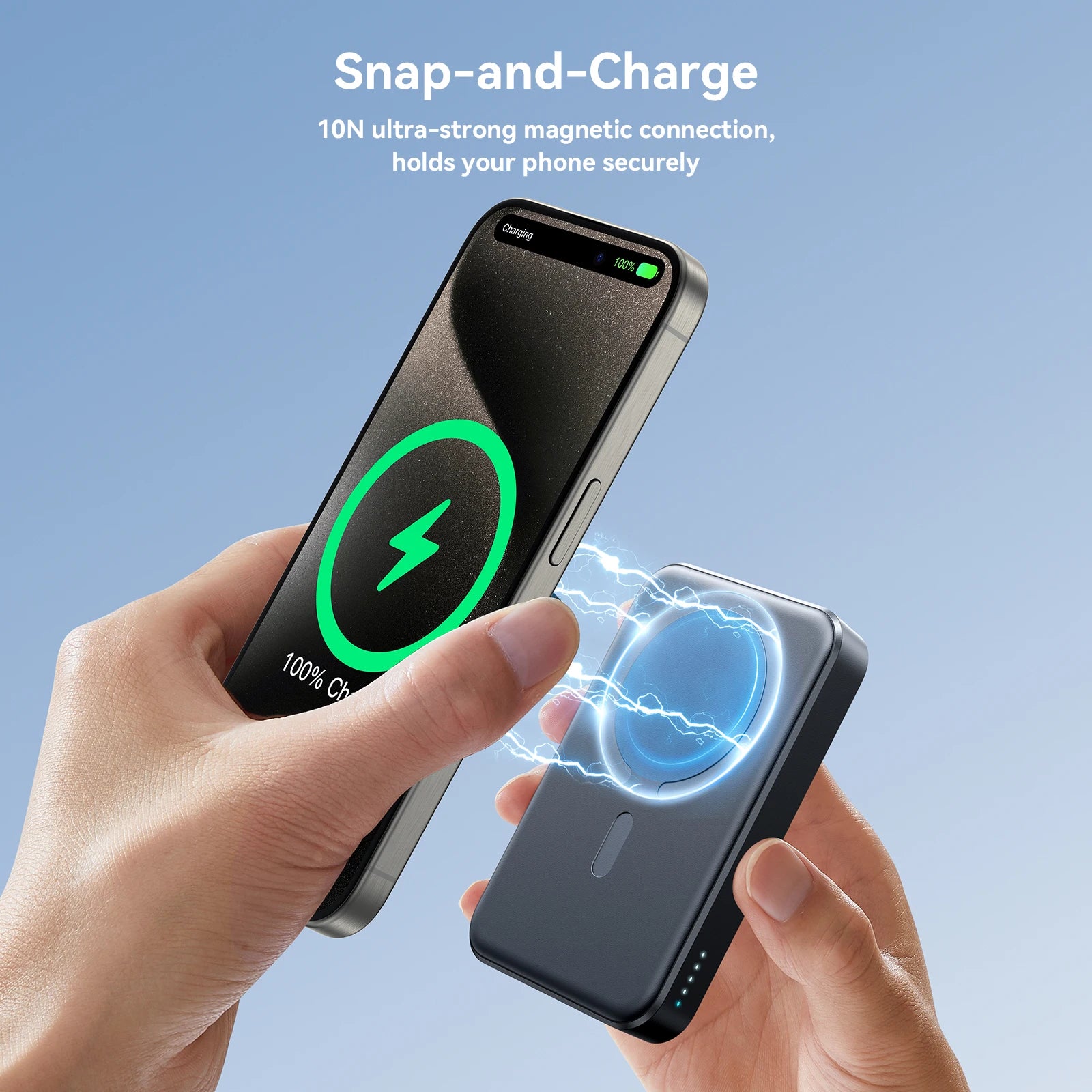 Joyroom PD20W Power Bank Magnetic 10000mAh Portable Wireless Fast Charging Power Bank For iPhone 15 Pro Max 16 Pro Max