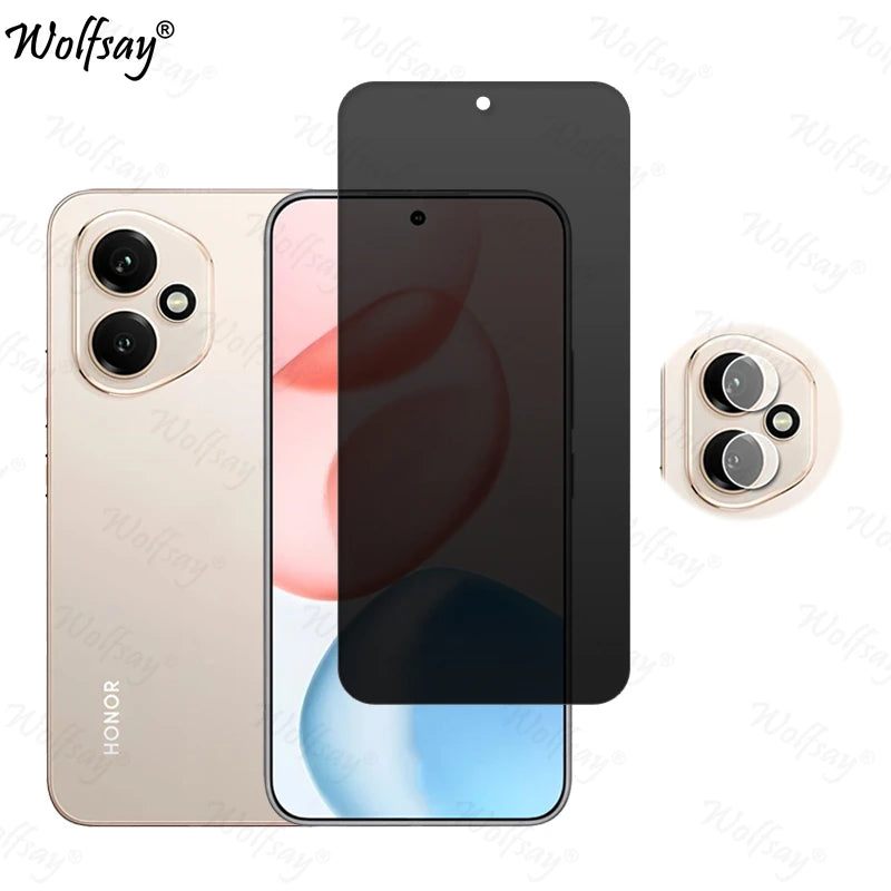 Privacy Screen Protector For Honor 400 Anti-Spy Tempered Glass For Honor 400 Camera Len Film Glass For Honor 400 Glass 6.55 inch