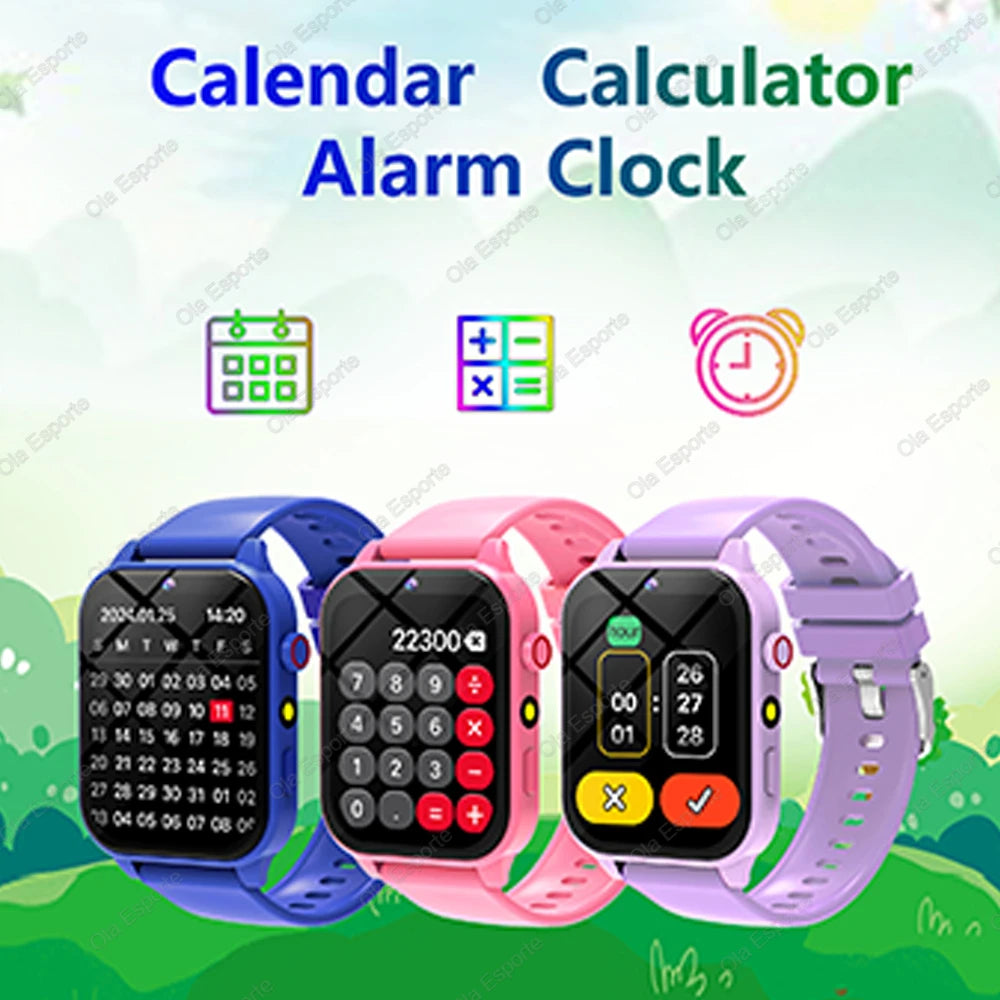 2025 New Smart Watch Kids 1.83 Inch Display 18 Games Sleep Monitor Camera Alarm Clock Children Kids Smartwatch Boys Girls Gifts