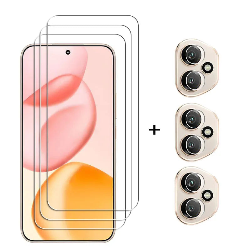 6in1 For Honor 400 Tempered Glass Screen Glass Honor 400 Screen Protector HD Protective Phone Lens Film Honor 400