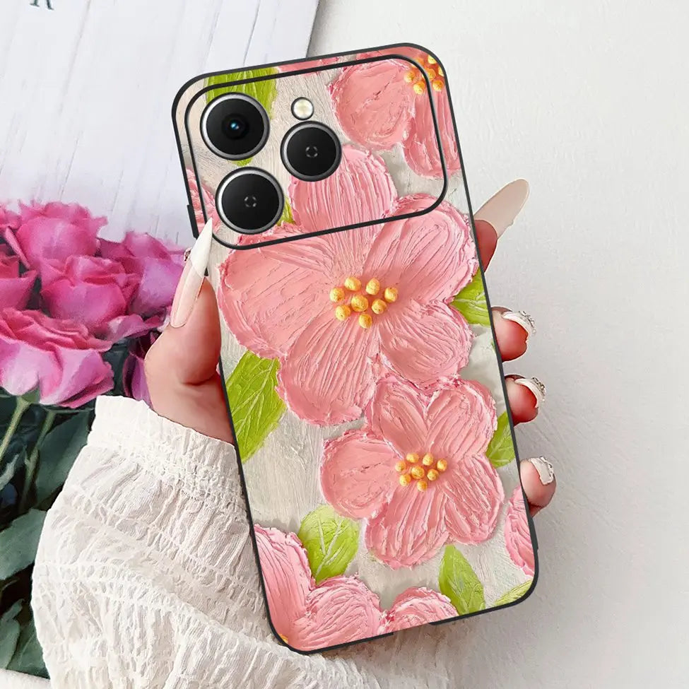 For Tecno Spark 40 Cover Case Luxury Fashion Butterfly Love Cute Cool Painted Back Cover For Techno Spark 40 Phone Case Silicone