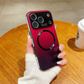 For Magsafe Magnetic Gradient Glass Case For iPhone 17 16 15 14 13 12 Pro Max Plus Air Wireless Charging Shockproof Phone Cover