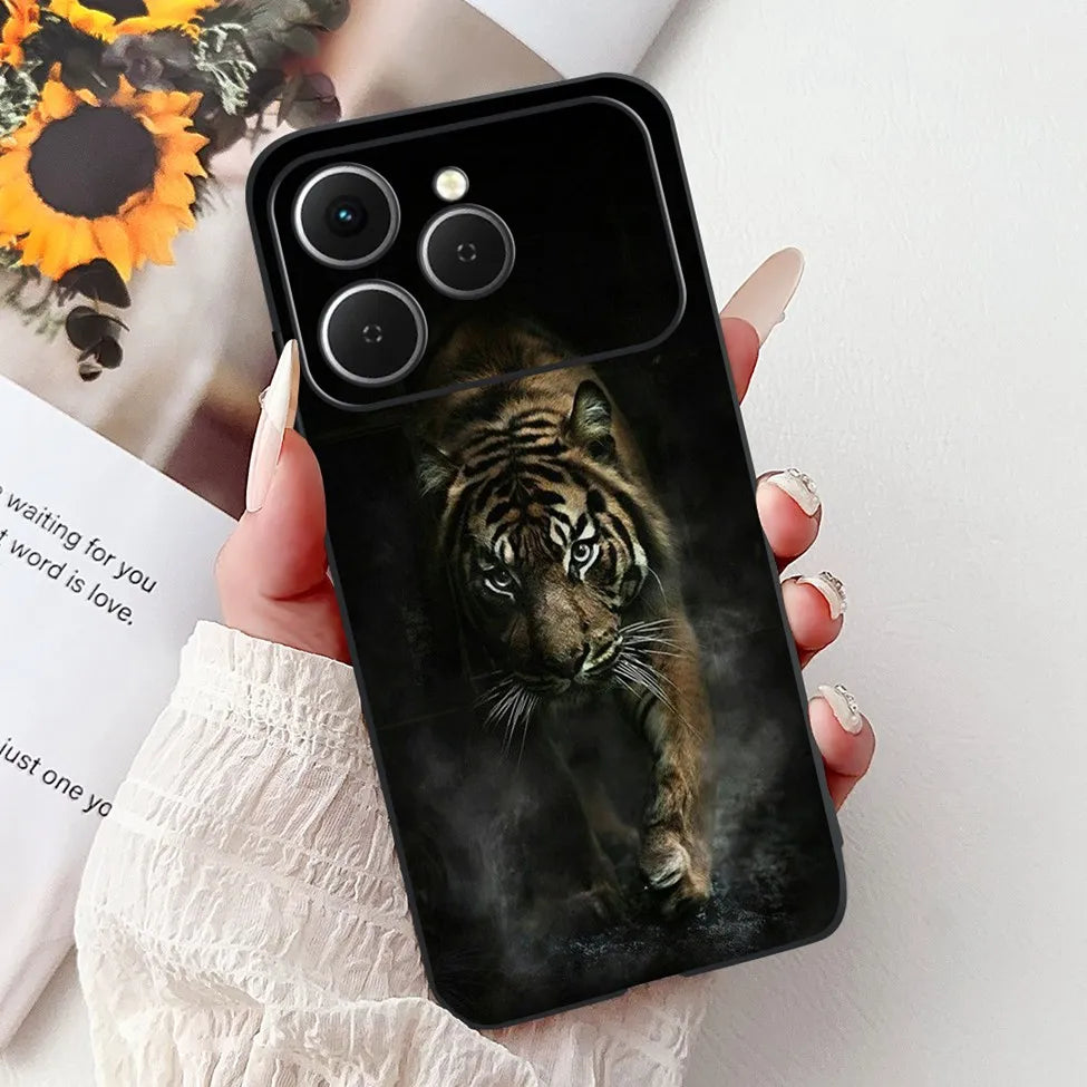 For Tecno Spark 40 Cover Case Luxury Fashion Butterfly Love Cute Cool Painted Back Cover For Techno Spark 40 Phone Case Silicone