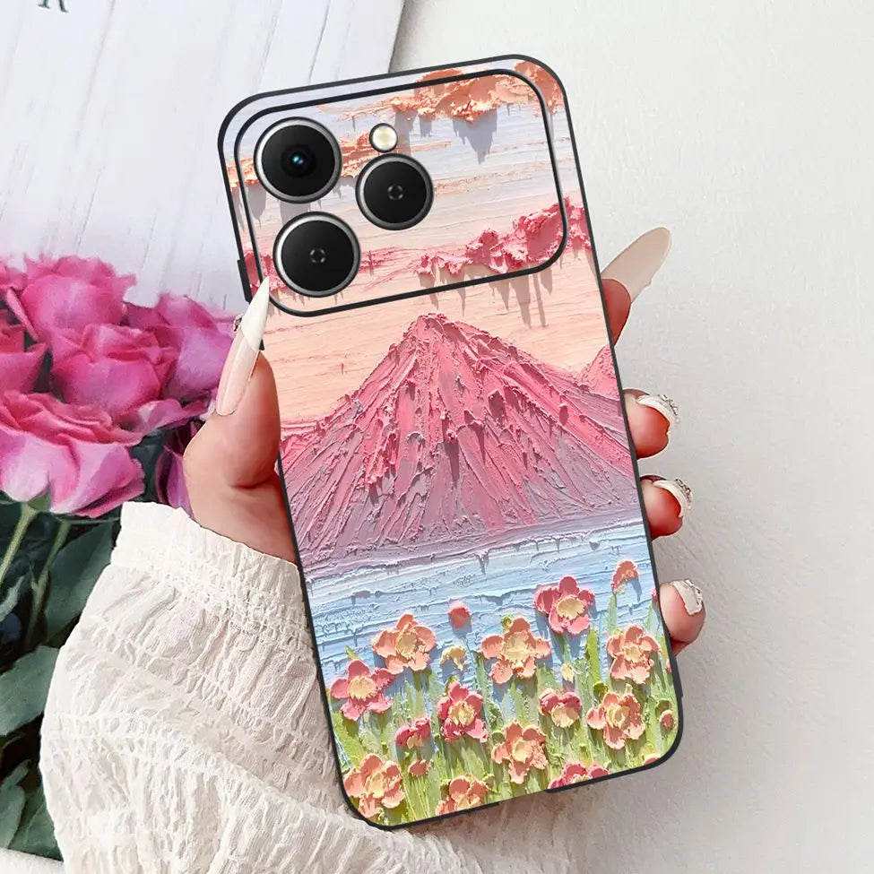 For Tecno Spark 40 Cover Case Luxury Fashion Butterfly Love Cute Cool Painted Back Cover For Techno Spark 40 Phone Case Silicone