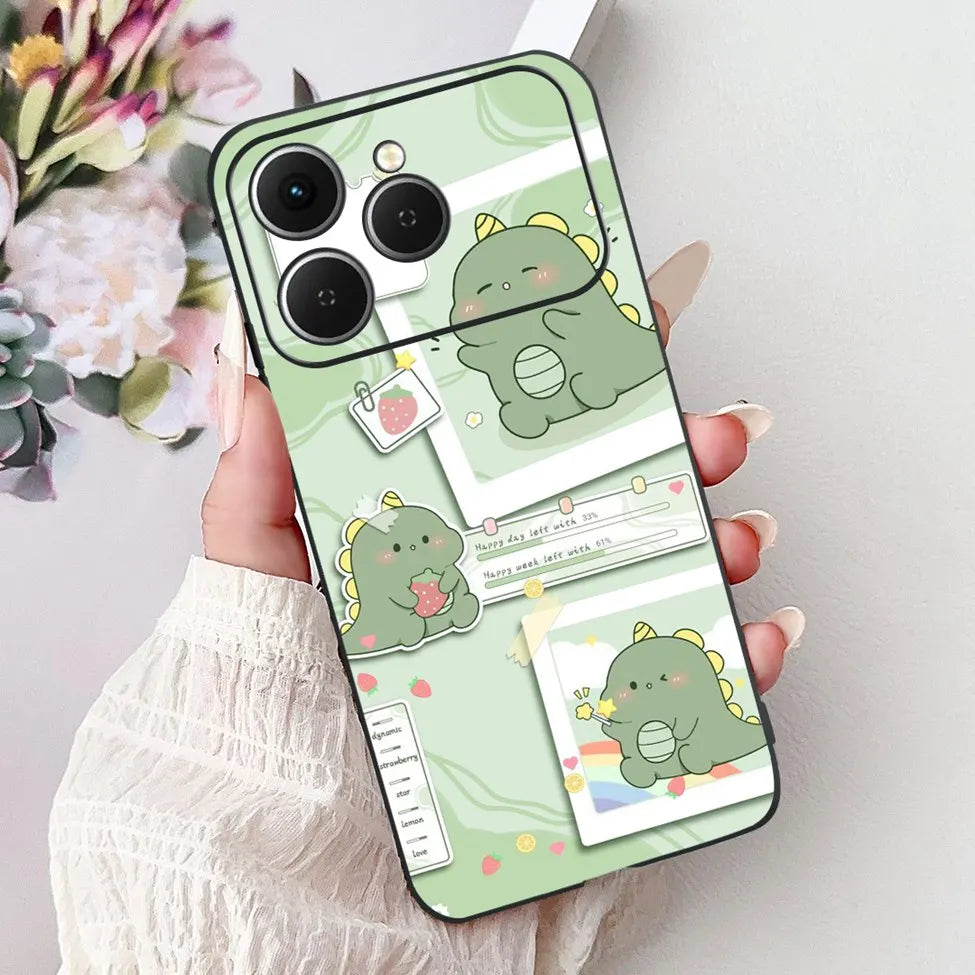 For Tecno Spark 40 Cover Case Luxury Fashion Butterfly Love Cute Cool Painted Back Cover For Techno Spark 40 Phone Case Silicone