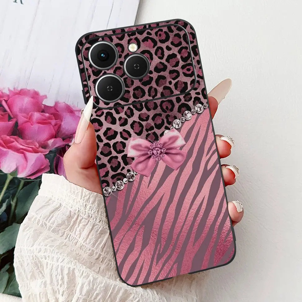 For Tecno Spark 40 Cover Case Luxury Fashion Butterfly Love Cute Cool Painted Back Cover For Techno Spark 40 Phone Case Silicone