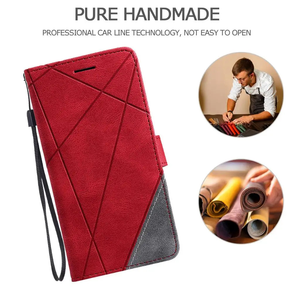 Leather Case For iPhone 16 Pro 15 14 Plus 13 12 Mini 11 Pro Max XS XR 7 8 Plus Magnetic Wallet Flip Card Holder Stand Bag Cover
