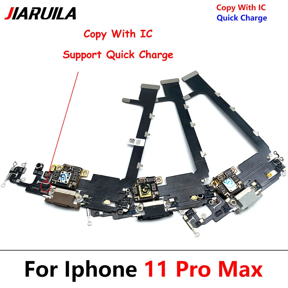 Charging Flex For Iphone 11 Pro / For IPhone 11 Pro Max USB Charger Port Dock Connector Plug With IC Board Ribbon Cable Replace