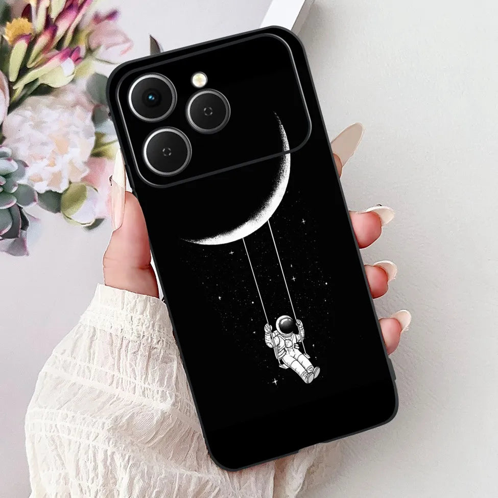 For Tecno Spark 40 Cover Case Luxury Fashion Butterfly Love Cute Cool Painted Back Cover For Techno Spark 40 Phone Case Silicone