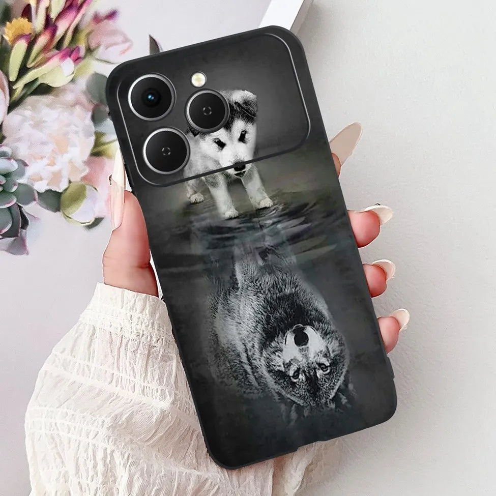 For Tecno Spark 40 Cover Case Luxury Fashion Butterfly Love Cute Cool Painted Back Cover For Techno Spark 40 Phone Case Silicone