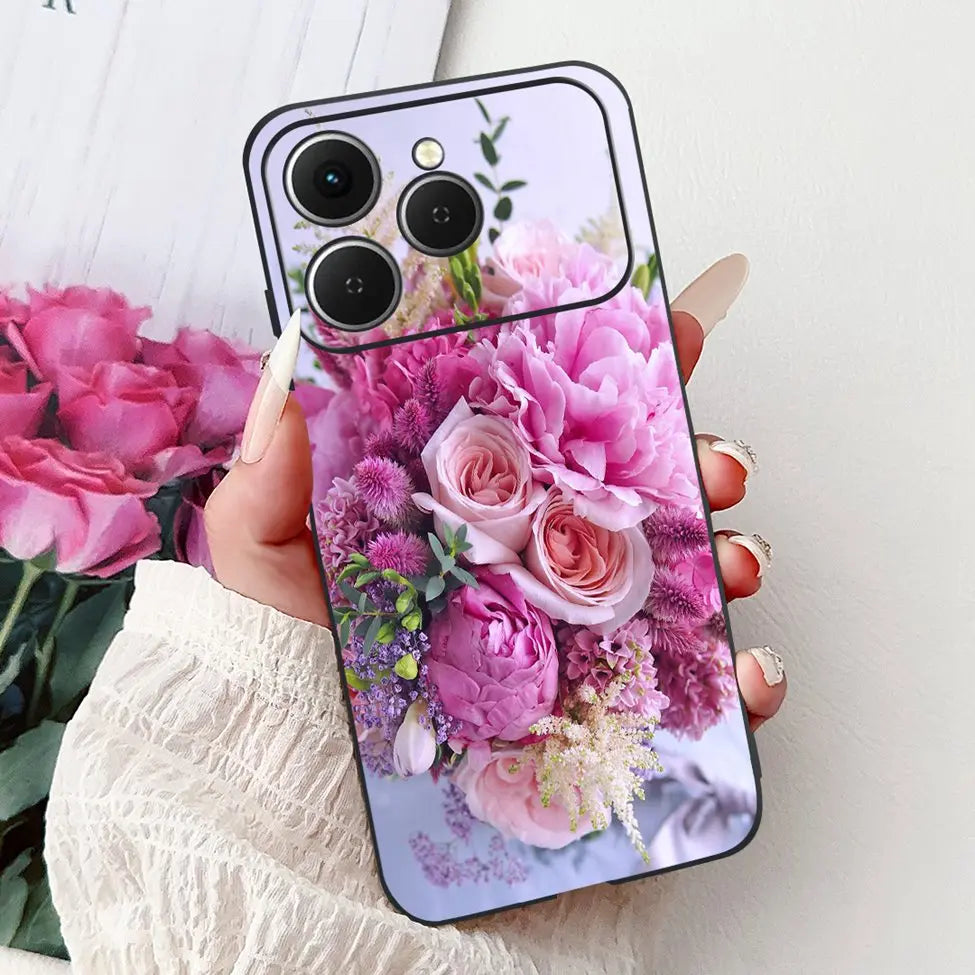 For Tecno Spark 40 Cover Case Luxury Fashion Butterfly Love Cute Cool Painted Back Cover For Techno Spark 40 Phone Case Silicone