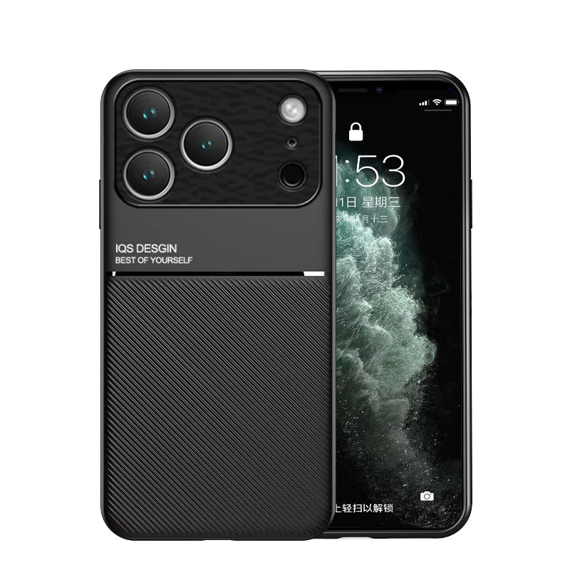 For Magsafe Leather Matte Magnetic Case For iPhone 17 Air 16 15 14 13 12 11 Pro Max Plus Wireless Charging Shockproof Back Cover