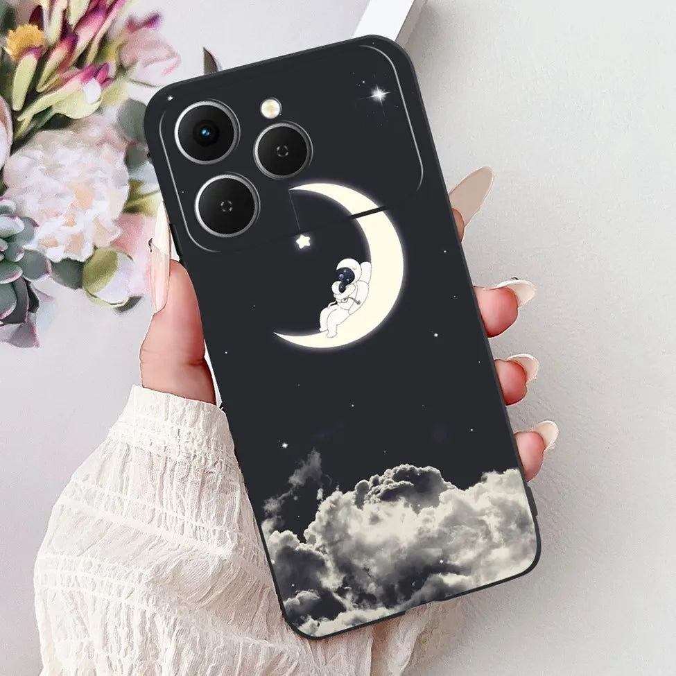 For Tecno Spark 40 Cover Case Luxury Fashion Butterfly Love Cute Cool Painted Back Cover For Techno Spark 40 Phone Case Silicone