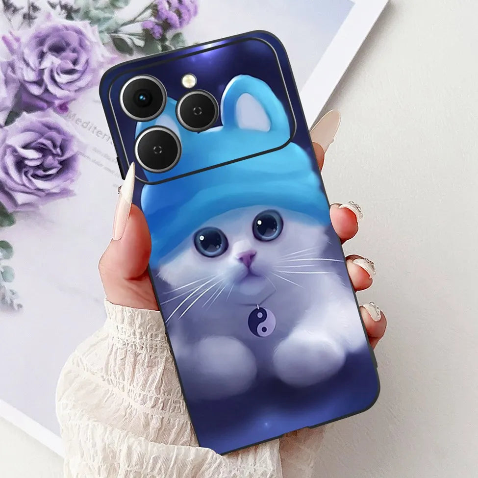 For Tecno Spark 40 Cover Case Luxury Fashion Butterfly Love Cute Cool Painted Back Cover For Techno Spark 40 Phone Case Silicone