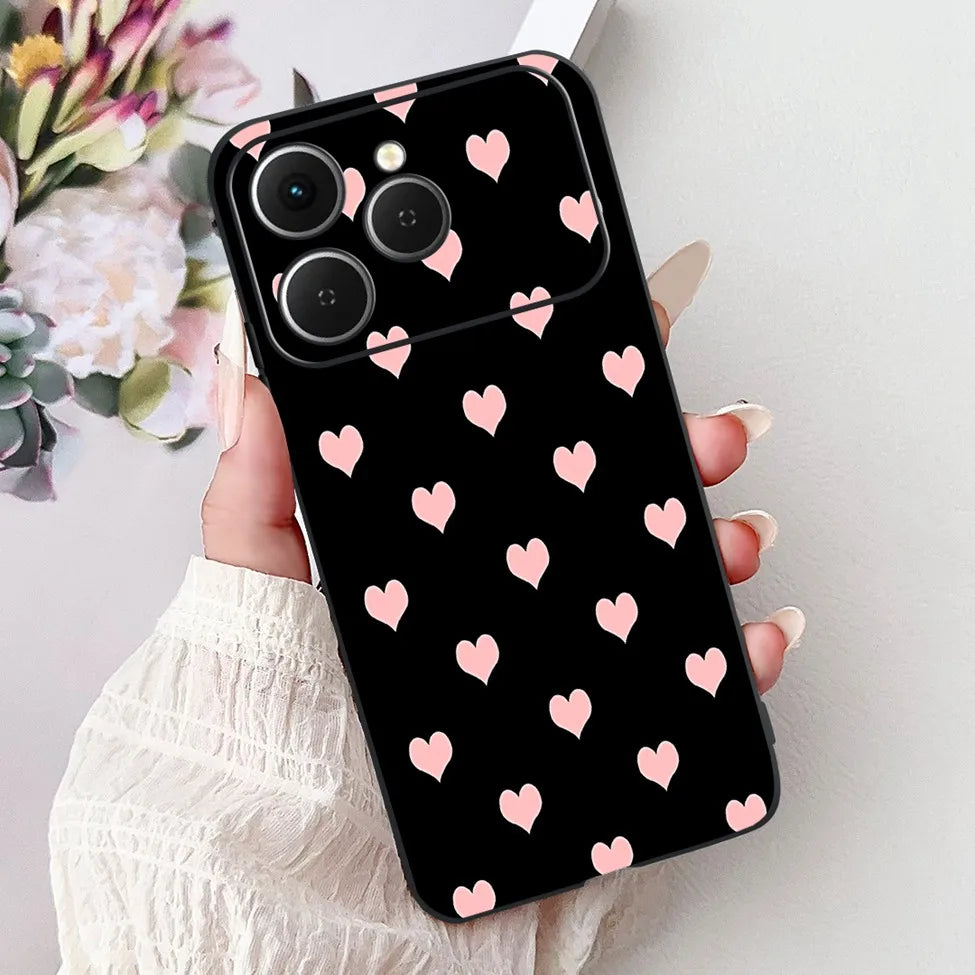 For Tecno Spark 40 Cover Case Luxury Fashion Butterfly Love Cute Cool Painted Back Cover For Techno Spark 40 Phone Case Silicone