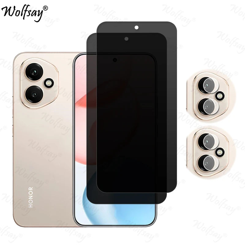 Privacy Screen Protector For Honor 400 Anti-Spy Tempered Glass For Honor 400 Camera Len Film Glass For Honor 400 Glass 6.55 inch