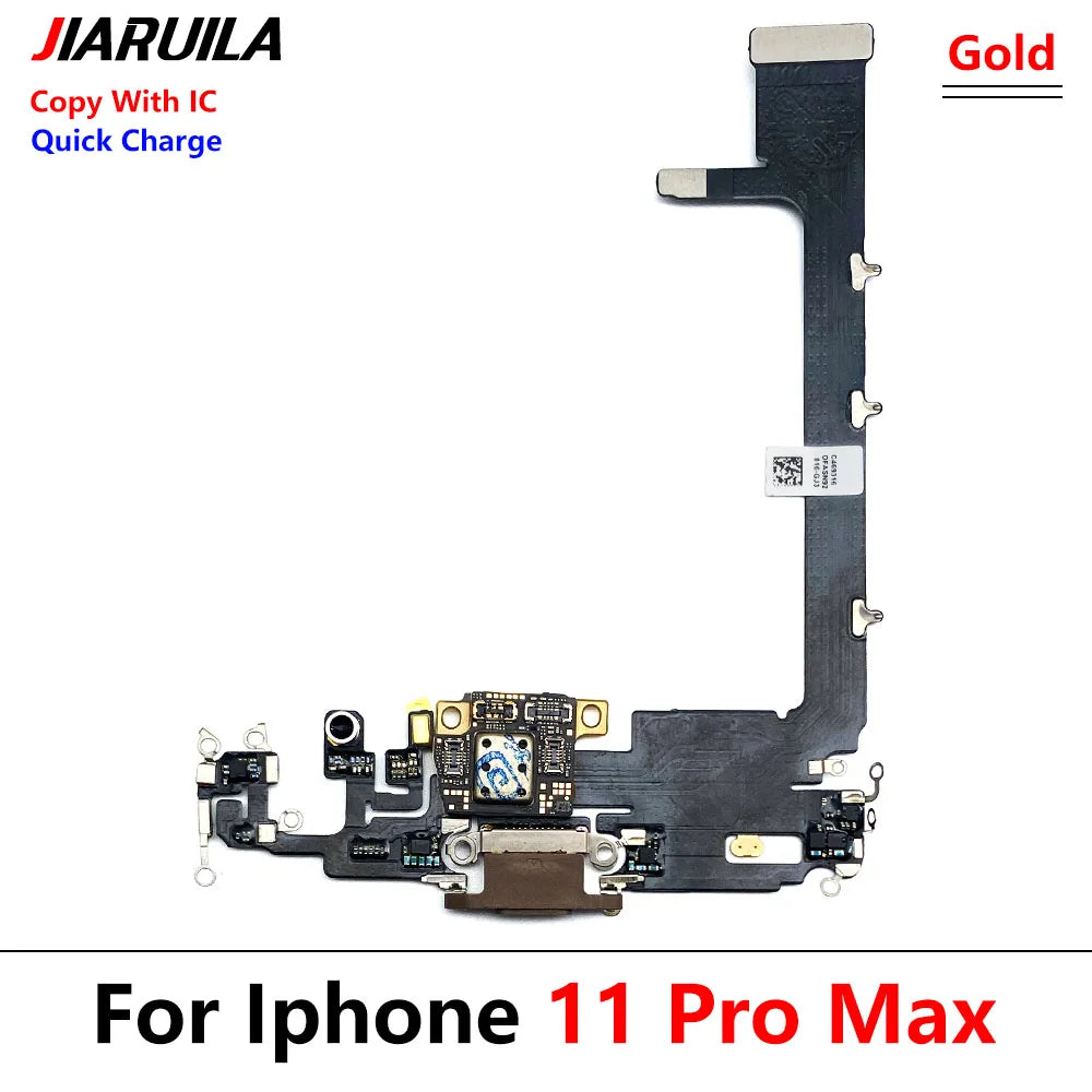 Charging Flex For Iphone 11 Pro / For IPhone 11 Pro Max USB Charger Port Dock Connector Plug With IC Board Ribbon Cable Replace
