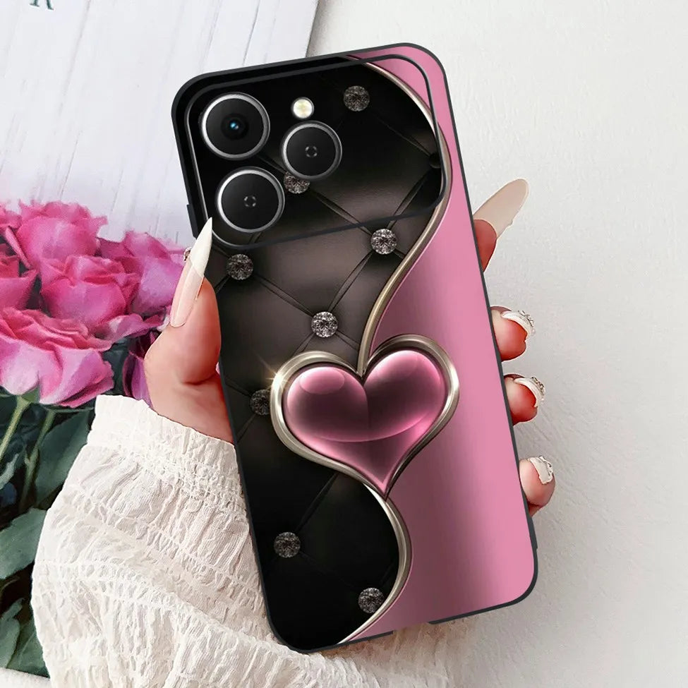 For Tecno Spark 40 Cover Case Luxury Fashion Butterfly Love Cute Cool Painted Back Cover For Techno Spark 40 Phone Case Silicone