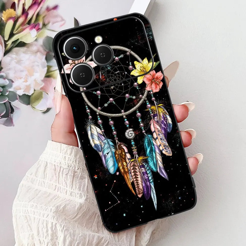For Tecno Spark 40 Cover Case Luxury Fashion Butterfly Love Cute Cool Painted Back Cover For Techno Spark 40 Phone Case Silicone