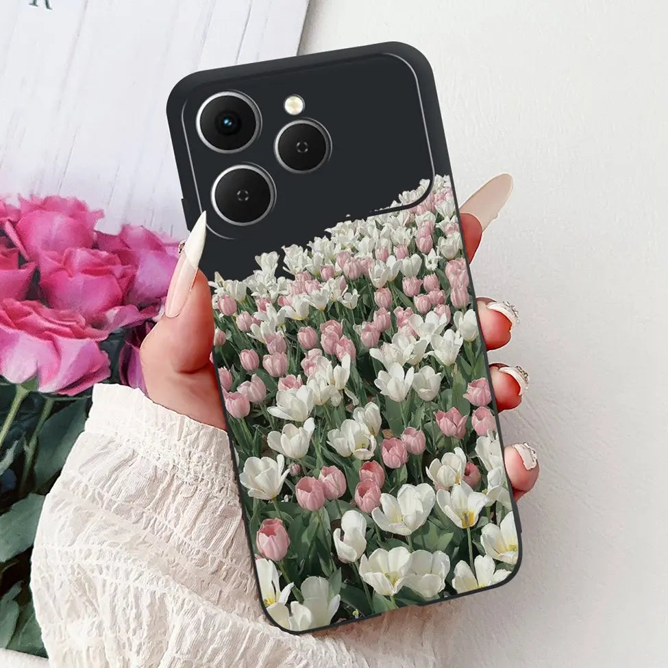 For Tecno Spark 40 Cover Case Luxury Fashion Butterfly Love Cute Cool Painted Back Cover For Techno Spark 40 Phone Case Silicone