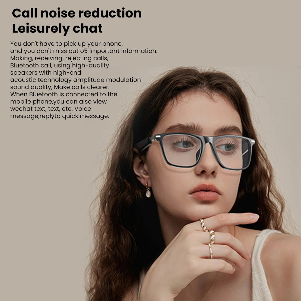 2025 New Smart Glasses M01 Bluetooth Sunglasses Black Technology Blue Light Filtering Polarized Lenses Life Waterproof For Men