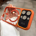 Luxury Magnetic Metal Lens Bumper Protection Case For iPhone 17 16 15 14 13 Pro Max Plus For Magsafe Acrylic Translucency Cover