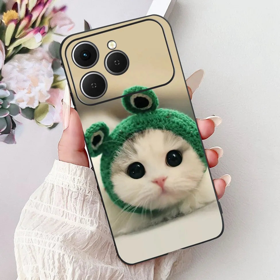 For Tecno Spark 40 Cover Case Luxury Fashion Butterfly Love Cute Cool Painted Back Cover For Techno Spark 40 Phone Case Silicone