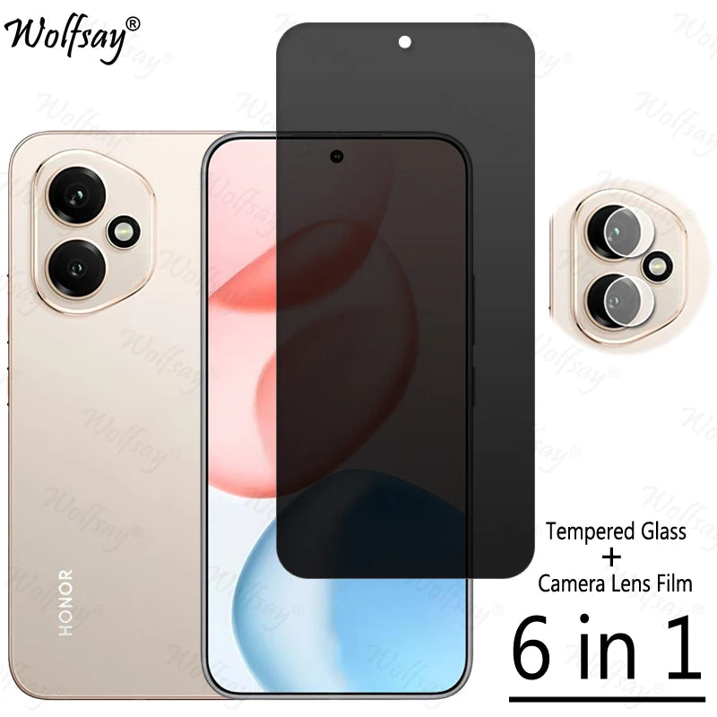 Privacy Screen Protector For Honor 400 Anti-Spy Tempered Glass For Honor 400 Camera Len Film Glass For Honor 400 Glass 6.55 inch