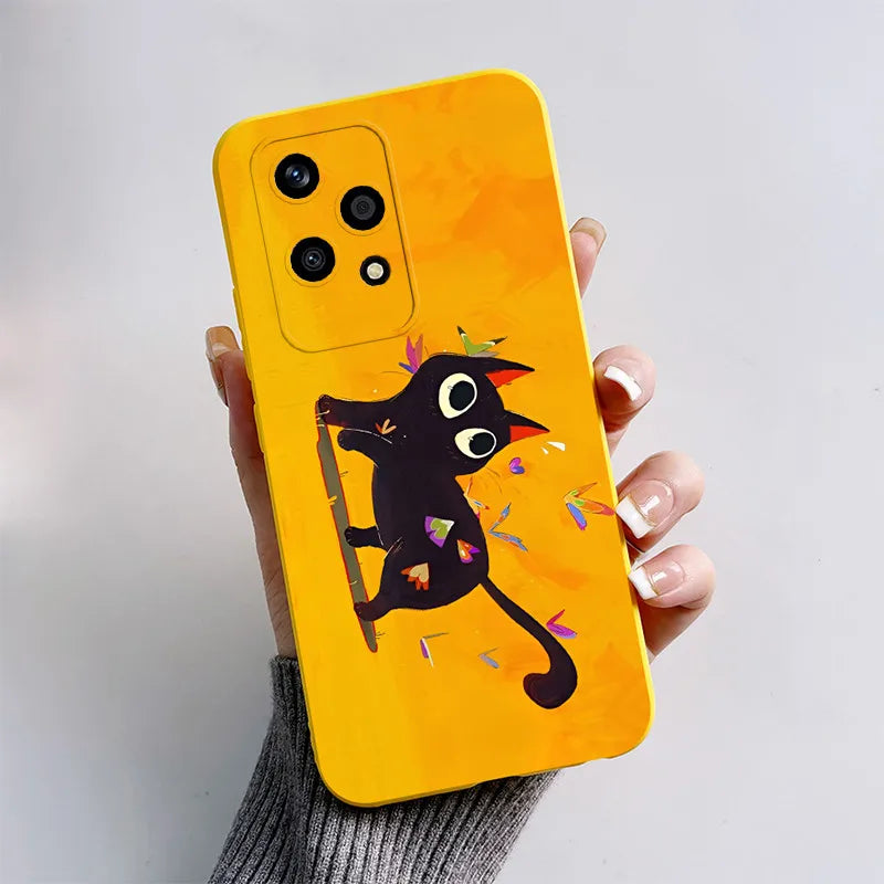 For Honor 200 Lite Case 2024 Cute Cat Cartoon Puppy Dog Bumper Silicone Soft TPU Cover For Honor 200 Lite 200Lite 5G Phone Cases