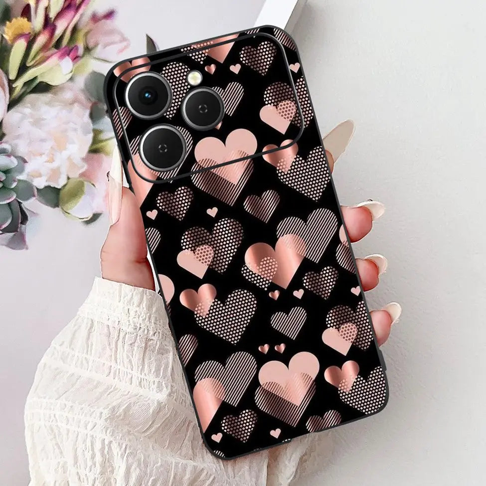 For Tecno Spark 40 Cover Case Luxury Fashion Butterfly Love Cute Cool Painted Back Cover For Techno Spark 40 Phone Case Silicone