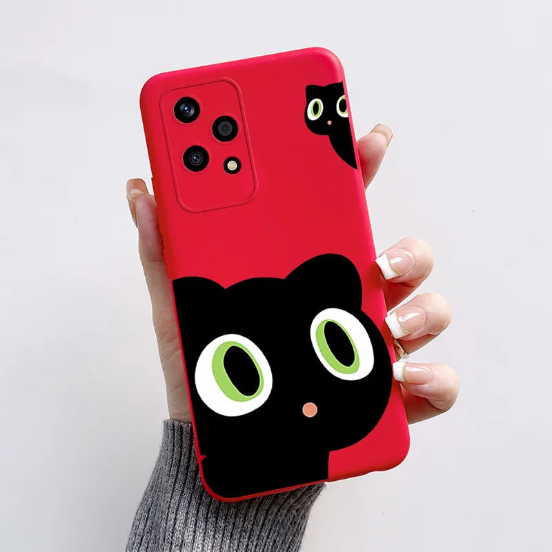 For Honor 200 Lite Case 2024 Cute Cat Cartoon Puppy Dog Bumper Silicone Soft TPU Cover For Honor 200 Lite 200Lite 5G Phone Cases