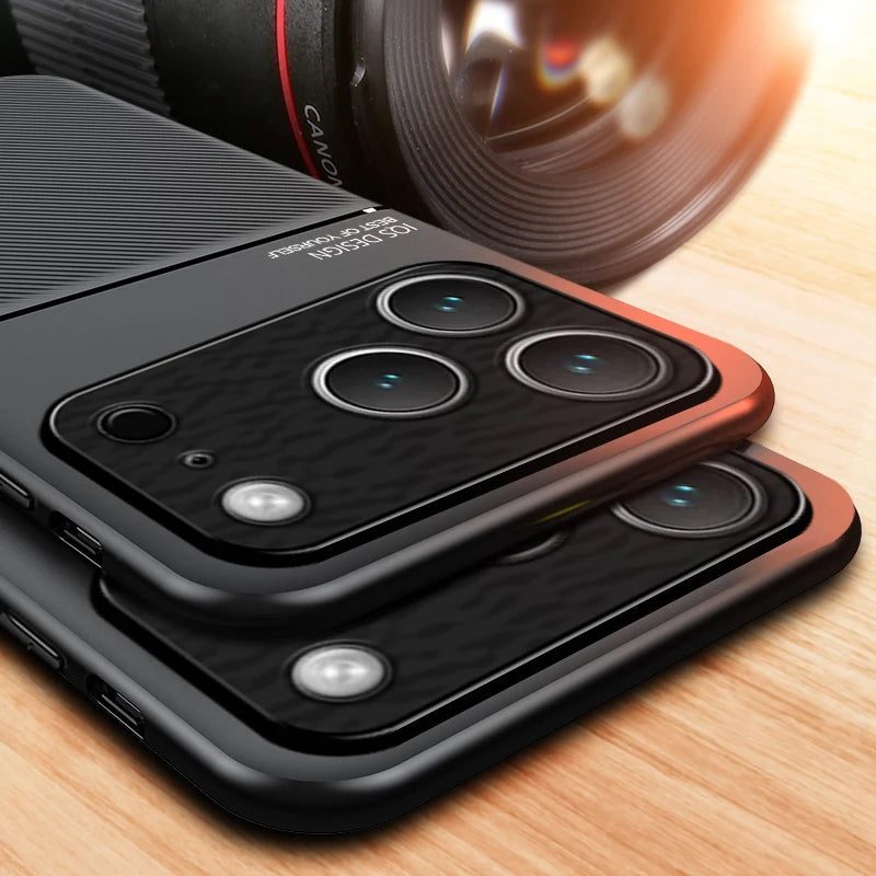 For Magsafe Leather Matte Magnetic Case For iPhone 17 Air 16 15 14 13 12 11 Pro Max Plus Wireless Charging Shockproof Back Cover